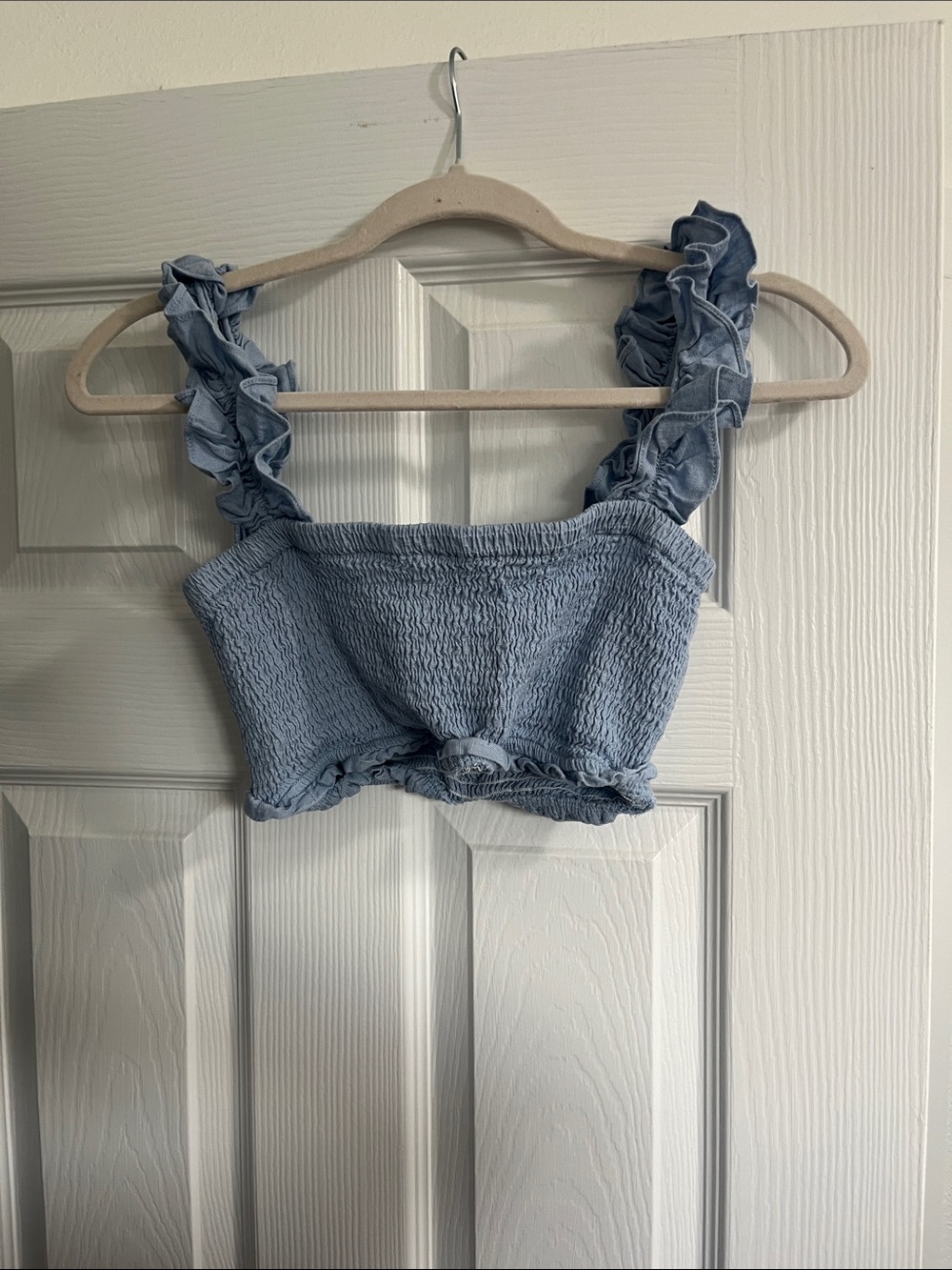 Light Blue Ruffled Two Piece Set - Picture 3 of 3